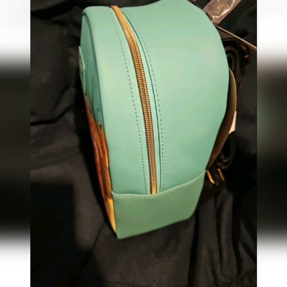 Loungefly Disney The Fox And The Hound Teal Mini Backpack - Picture 3 of 5